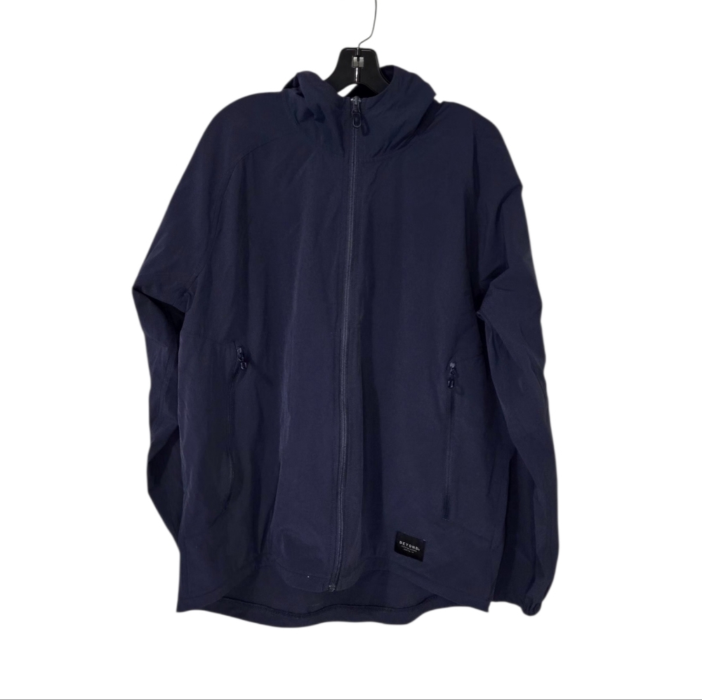 Beyond Clothing Navy Blue Full Zip Windbreaker‎ Men's XL